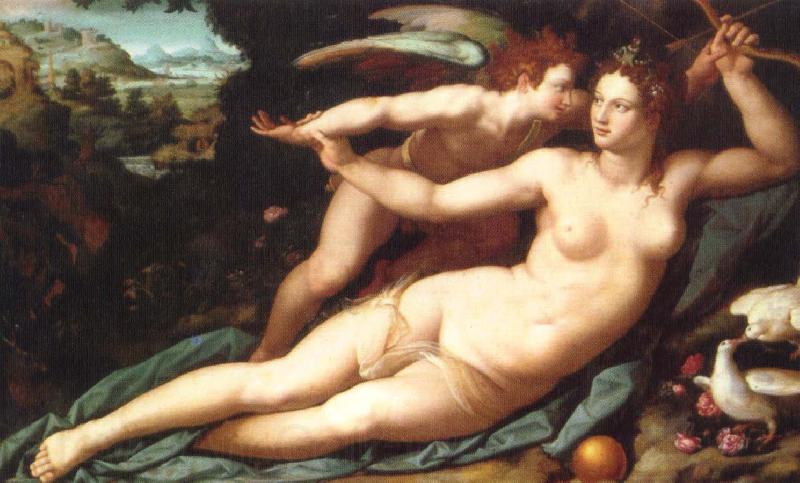unknow artist Venus and Cupid Norge oil painting art